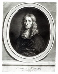 Retrato de François Mansart (1598-1666), grabado por Gerard Edelinck (1640-1707)
